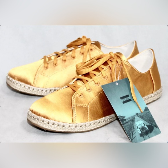 TOMS Lena sunflower satin espadrille sneakers - Picture 5 of 5